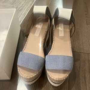 See by Chloe denim and white espadrilles
